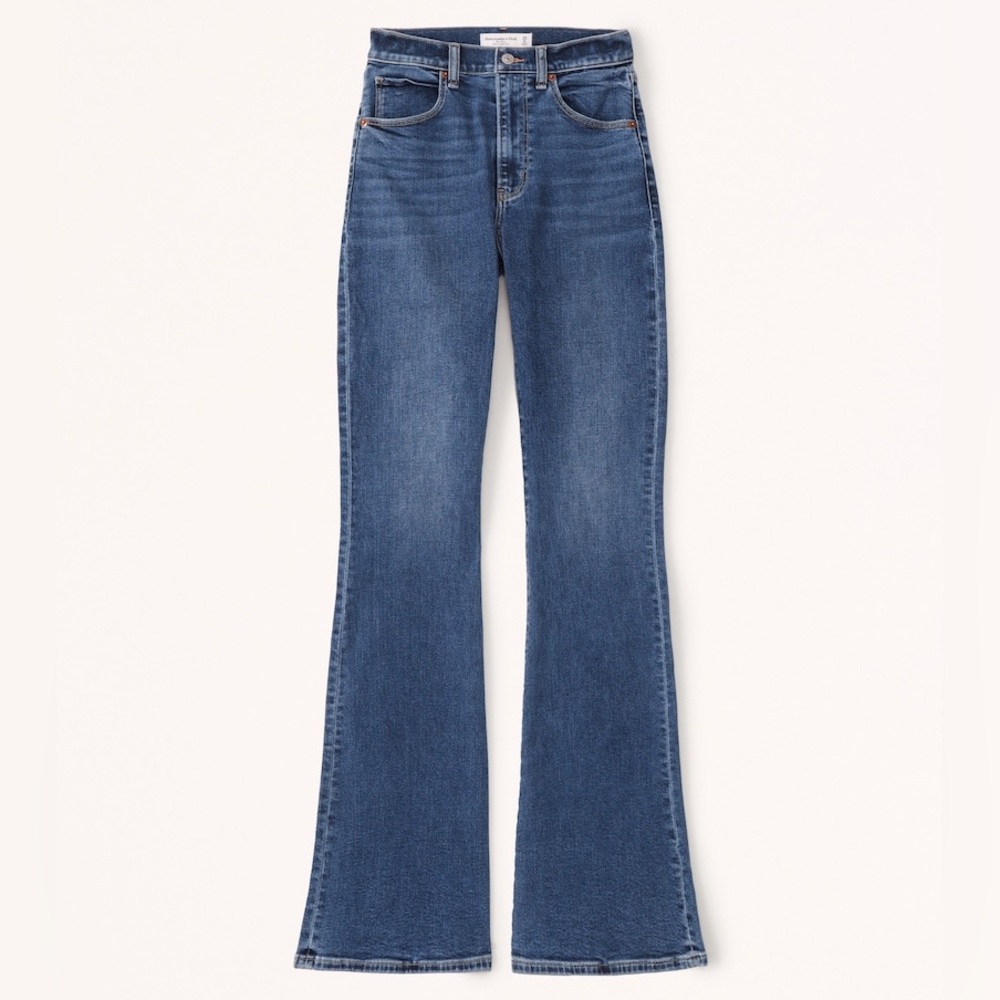 Abercrombie Ultra High Rise Stretch Flare Jean size 27 Long